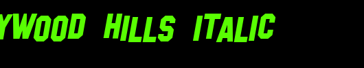 SF-Hollywood-Hills-Italic.ttf是一款不错的英文字体下载