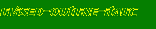 SF-Intellivised-Outline-Italic.ttf是一款不错的英文字体下载