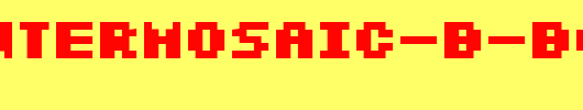 SF-Intermosaic-B-Bold.ttf是一款不错的英文字体下载