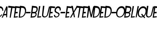 SF-Intoxicated-Blues-Extended-Oblique.ttf是一款不错的英文字体下载