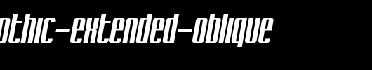 SF-Iron-Gothic-Extended-Oblique.ttf是一款不错的英文字体下载