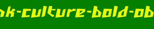 SF-Junk-Culture-Bold-Oblique.ttf是一款不错的英文字体下载