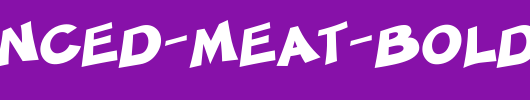 SF-Minced-Meat-Bold.ttf是一款不错的英文字体下载