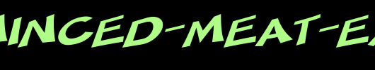 SF-Minced-Meat-Extended-Oblique.ttf是一款不错的英文字体下载