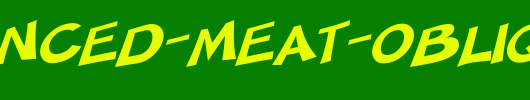 SF-Minced-Meat-Oblique.ttf是一款不错的英文字体下载