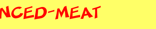 SF-Minced-Meat.ttf是一款不错的英文字体下载