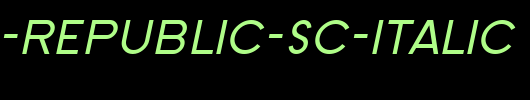 SF-Old-Republic-SC-Italic.ttf是一款不错的英文字体下载