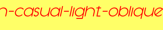 SF-Orson-Casual-Light-Oblique.ttf是一款不错的英文字体下载