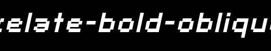 SF-Pixelate-Bold-Oblique-copy-1-.ttf是一款不错的英文字体下载