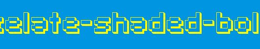 SF-Pixelate-Shaded-Bold.ttf是一款不错的英文字体下载