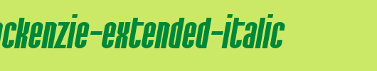 SF-Port-McKenzie-Extended-Italic.ttf是一款不错的英文字体下载