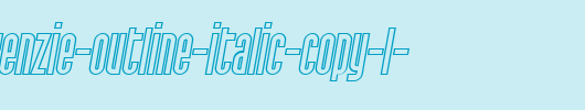 SF-Port-McKenzie-Outline-Italic-copy-1-.ttf是一款不错的英文字体下载