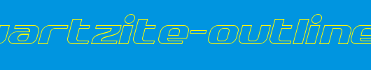 SF-Quartzite-Outline-Italic.ttf是一款不错的英文字体下载