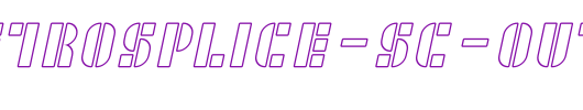 SF-RetroSplice-SC-Outline.ttf是一款不错的英文字体下载