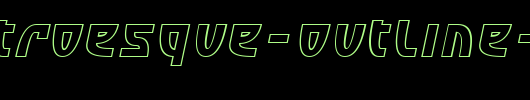 SF-Retroesque-Outline-Oblique.ttf是一款不错的英文字体下载