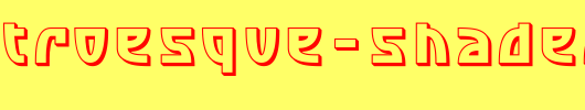 SF-Retroesque-Shaded.ttf是一款不错的英文字体下载
