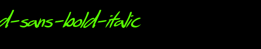 SF-Scribbled-Sans-Bold-Italic.ttf是一款不错的英文字体下载