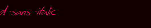 SF-Scribbled-Sans-Italic.ttf是一款不错的英文字体下载