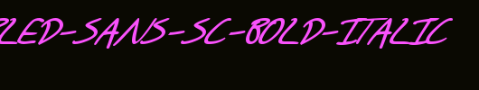 SF-Scribbled-Sans-SC-Bold-Italic.ttf是一款不错的英文字体下载
