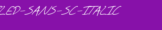 SF-Scribbled-Sans-SC-Italic.ttf是一款不错的英文字体下载