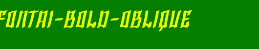 SF-Shai-Fontai-Bold-Oblique.ttf是一款不错的英文字体下载