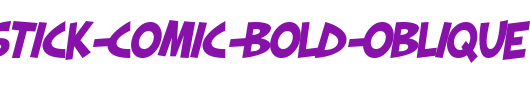SF-Slapstick-Comic-Bold-Oblique.ttf是一款不错的英文字体下载