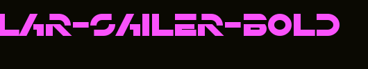 SF-Solar-Sailer-Bold.ttf是一款不错的英文字体下载