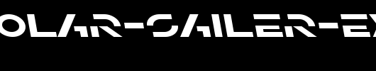 SF-Solar-Sailer-Extended-Italic.ttf是一款不错的英文字体下载