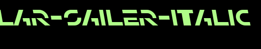 SF-Solar-Sailer-Italic.ttf是一款不错的英文字体下载