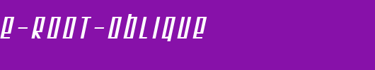 SF-Square-Root-Oblique.ttf是一款不错的英文字体下载