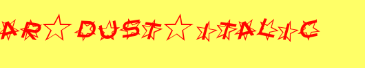 SF-Star-Dust-Italic.ttf是一款不错的英文字体下载