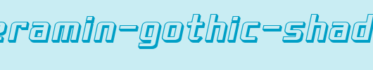 SF-Theramin-Gothic-Shaded-Oblique.ttf是一款不错的英文字体下载(字体效果展示)