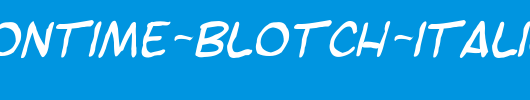 SF-Toontime-Blotch-Italic.ttf是一款不错的英文字体下载