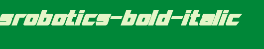 SF-TransRobotics-Bold-Italic.ttf是一款不错的英文字体下载