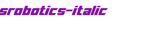 SF-TransRobotics-Italic.ttf是一款不错的英文字体下载