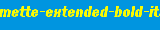 SF-Willamette-Extended-Bold-Italic.ttf是一款不错的英文字体下载