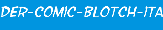SF-Wonder-Comic-Blotch-Italic.ttf是一款不错的英文字体下载