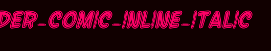 SF-Wonder-Comic-Inline-Italic.ttf是一款不错的英文字体下载