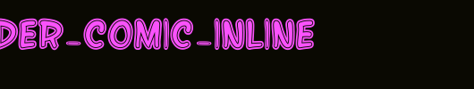 SF-Wonder-Comic-Inline.ttf是一款不错的英文字体下载