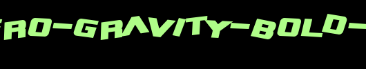 SF-Zero-Gravity-Bold-Italic.ttf是一款不错的英文字体下载