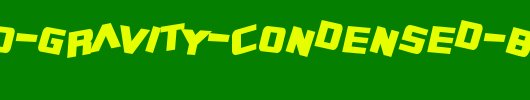 SF-Zero-Gravity-Condensed-Bold-Italic.ttf是一款不错的英文字体下载