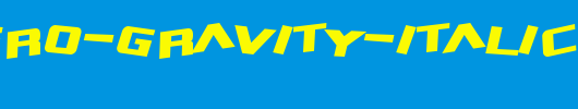 SF-Zero-Gravity-Italic.ttf是一款不错的英文字体下载