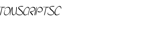 SFBurlingtonScriptSC_英文字体