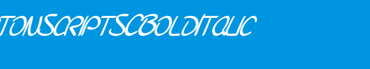 SFBurlingtonScriptSCBoldItalic_英文字体