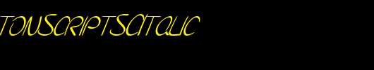 SFBurlingtonScriptSCItalic_英文字体