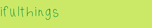 SKBeautifulThings.ttf是一款不错的英文字体下载