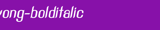 SNTAnouvong-BoldItalic.otf是一款不错的英文字体下载