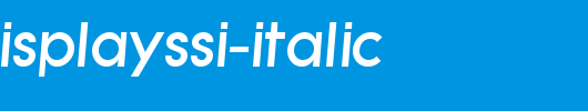 SaborDisplaySSi-Italic.ttf是一款不错的英文字体下载