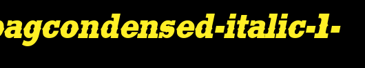 SaddlebagCondensed-Italic-1-.ttf是一款不错的英文字体下载