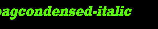 SaddlebagCondensed-Italic.ttf是一款不错的英文字体下载